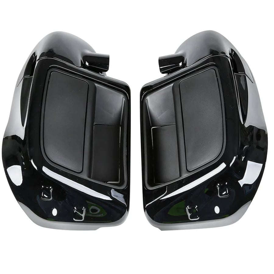 Gloss Black Air-Cooled Lower Vented Fairings with 6.5" Speaker Grills & Built-in Speakers – Fits Harley Touring 2014–2024