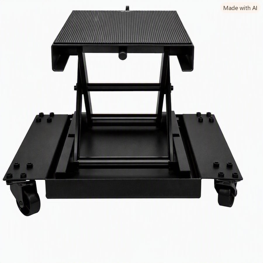 500KG Motorcycle Scissor Lift Table Hydraulic Table Lift Jack With Dolly