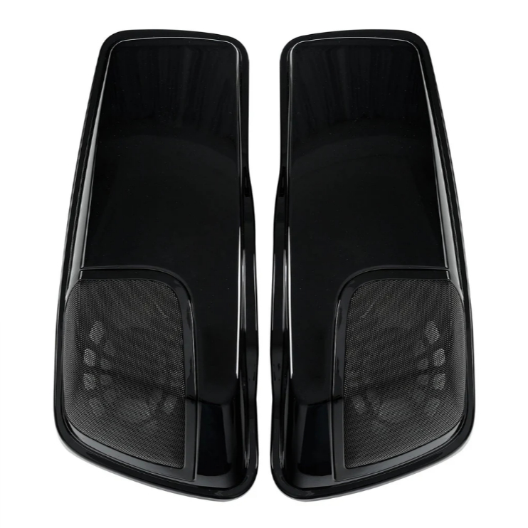 Unpainted Saddlebag Lid Speaker Cutouts CVO style  W/Grill Fit For Harley Touring 2014-2024