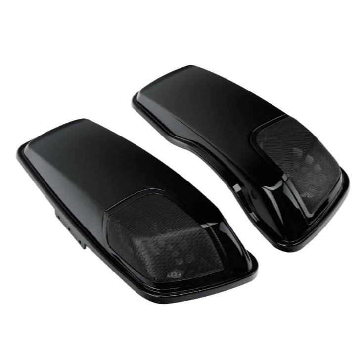Unpainted Saddlebag Lid Speaker Cutouts CVO style  W/Grill Fit For Harley Touring 2014-2024
