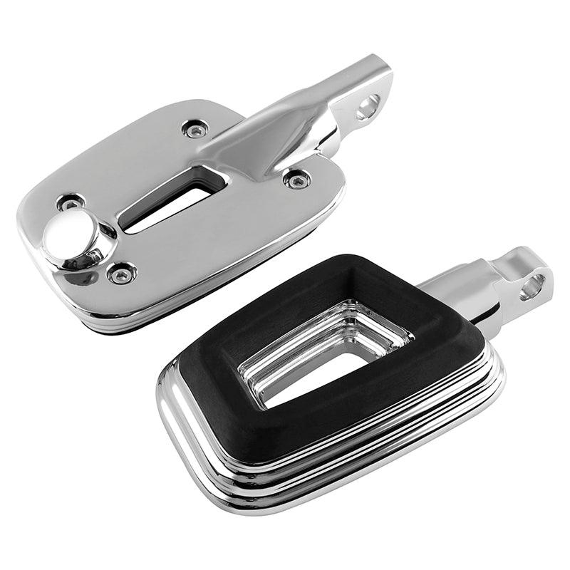 Foot Pegs Chrome Black Fit For Harley Touring Softail Dyna Sporster