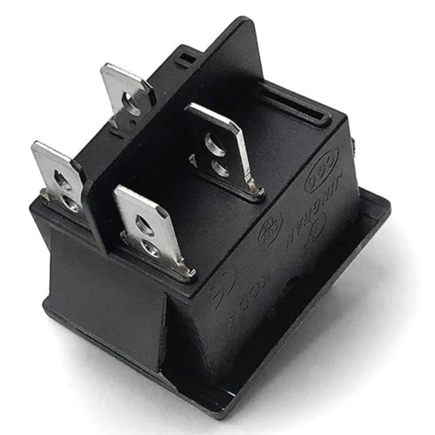 Rocker Switch 1Pcs KCD4 Rocker Switch Power Switch 2 Position 4 Pins with Light 15A 250VAC/20A 125VAC 32 * 25mm