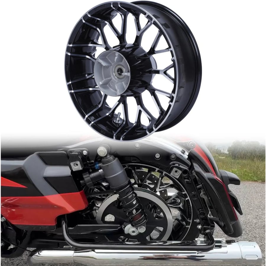 18" X 5.5" Rear Wheel Rim Hub Bearings Fit For Harley Touring ABS Models '09-'23