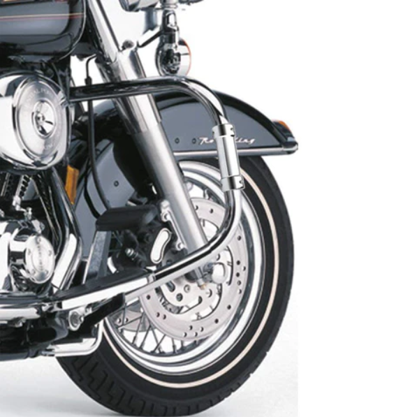 Chrome Highway Bar Switchback Driving Light for Harley Davidson Touring Bikes 1-1/4