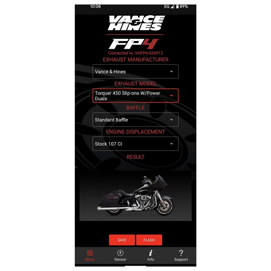 كمبيوتر مبرمج ECU من Vance & Hines لدراجات هارلي ديفيدسون تورينق سوفتيل داينا سبورستر 2014-2020 models