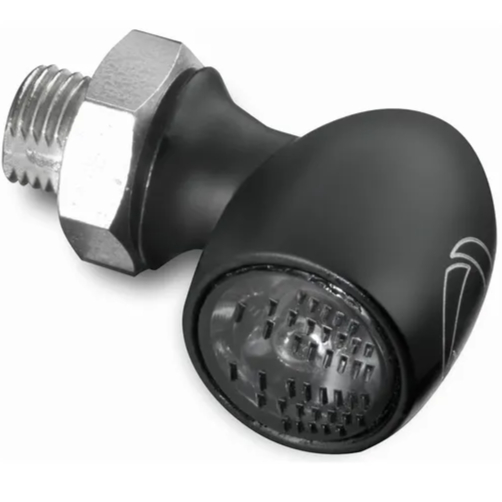 اشارة أمامية LED White (يمين _يسار ) من KELLERMANN لون أسود مع زجاج شفاف لدراجات هارلى سوفتيل داينا سبورستر