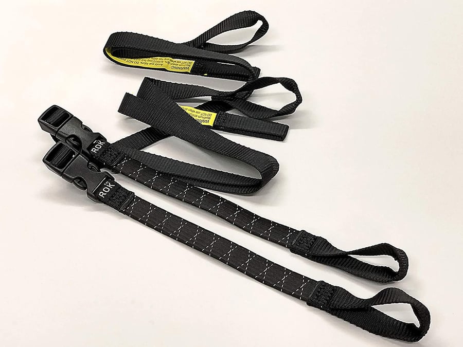 حزام ربط اسود مع عاكس مطاطي من Rok Straps ROK00358 1060MM