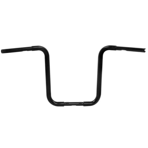 Ape Hangers Classic 16 in Handlebar 1.25 Riser 1 in Black Chrome Fit Harley Softail Dayna Sportster