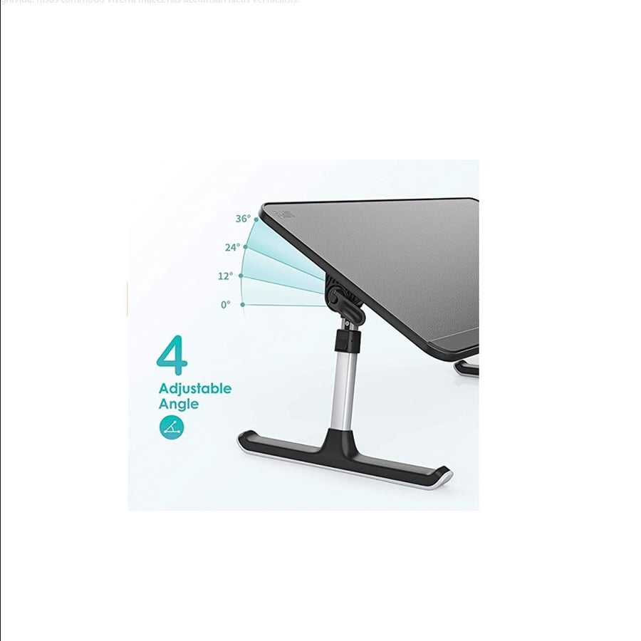 طاوله للابتوب سايجي جلد مقاس 17INCH - اسود