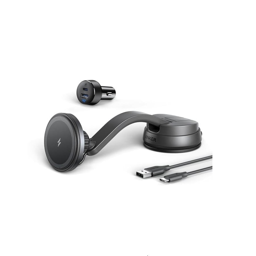 Anker MagGO Wireless Magnetic Car Charger - Black