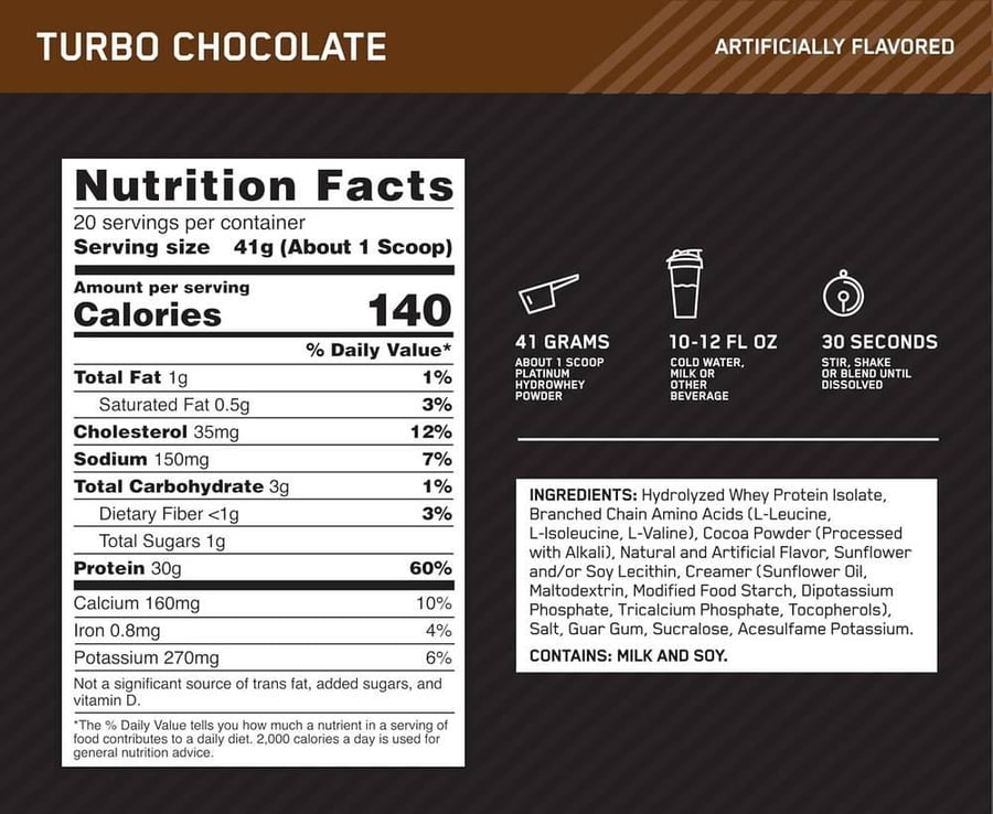 اوبتيموم نيوتريشن بلاتنيوم بروتين هايدرو واي - Optimum Nutrition Platinum HydroWhey Protein