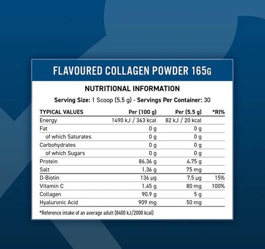ابلايد نيوتريشن - ببتيدات كولاجين باودر (165 جم) Applied Nutrition - Collagen Powder