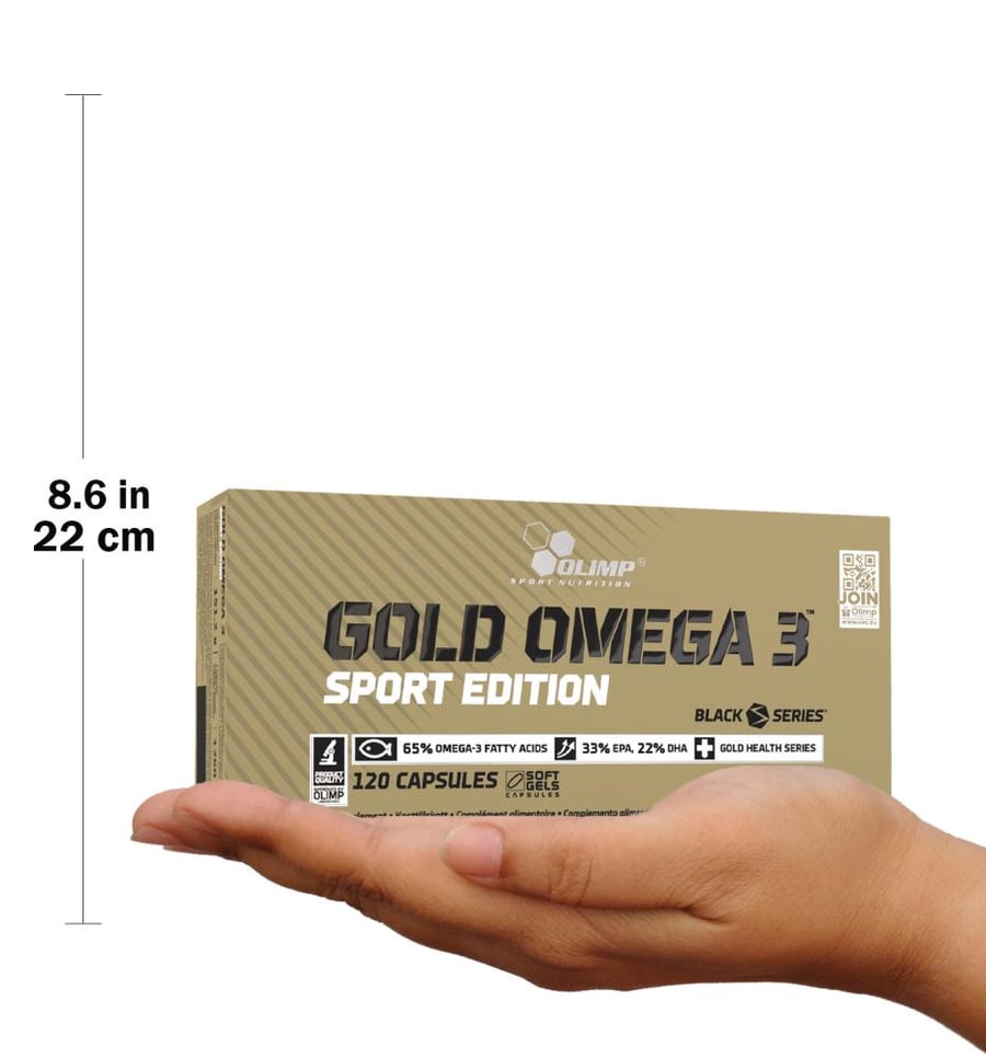 اولمب سبورت نيوترشن - جولد أوميجا 3 الاصدار الرياضي (120 كبسولة) - Olimp Gold Omega 3 Sport Edition