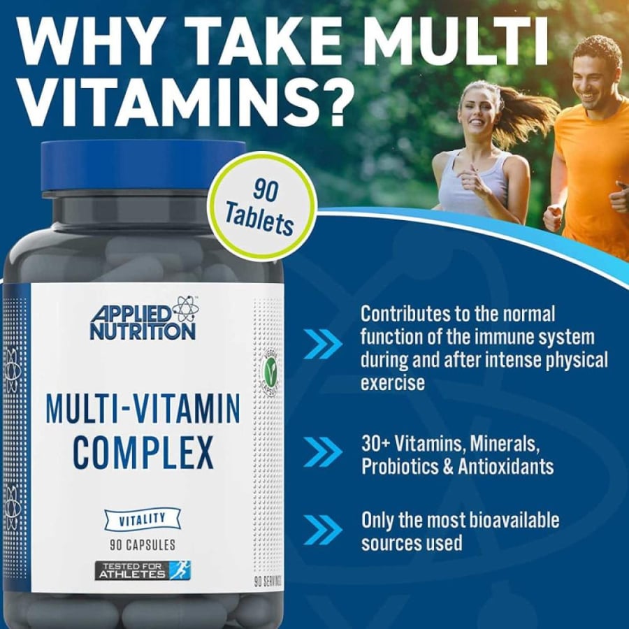 مالتي فيتامين كومبليكس من ابلايد نيوتريشن 90 كبسولة - Applied Nutrition Multi Vitamin Complex