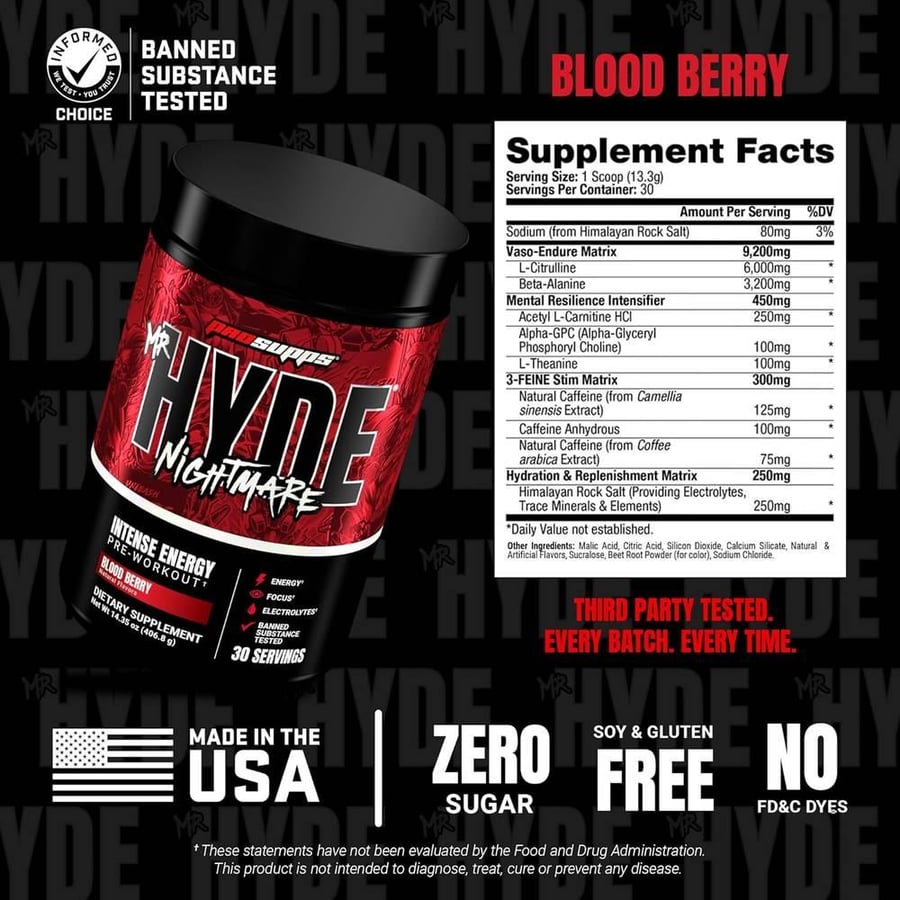 برو سبس - هايد نايتمير قبل التمرين - ProSupps - Hyde Nightmare