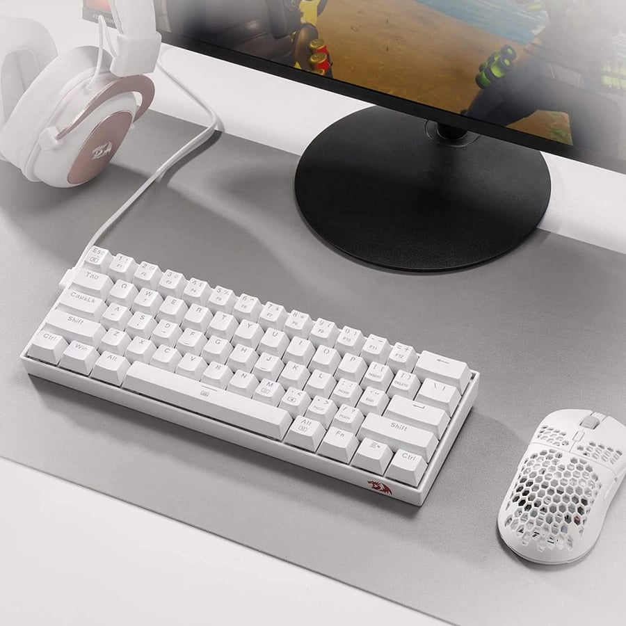 كيبورد قيمنق أبيض صغير Redragon K630