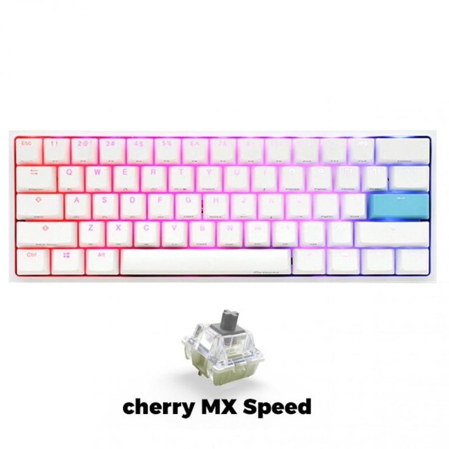 Ducky One 2 Mini White Gaming Keyboard - Speed Switches