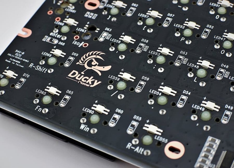 Ducky One 2 Mini White Gaming Keyboard - Speed Switches