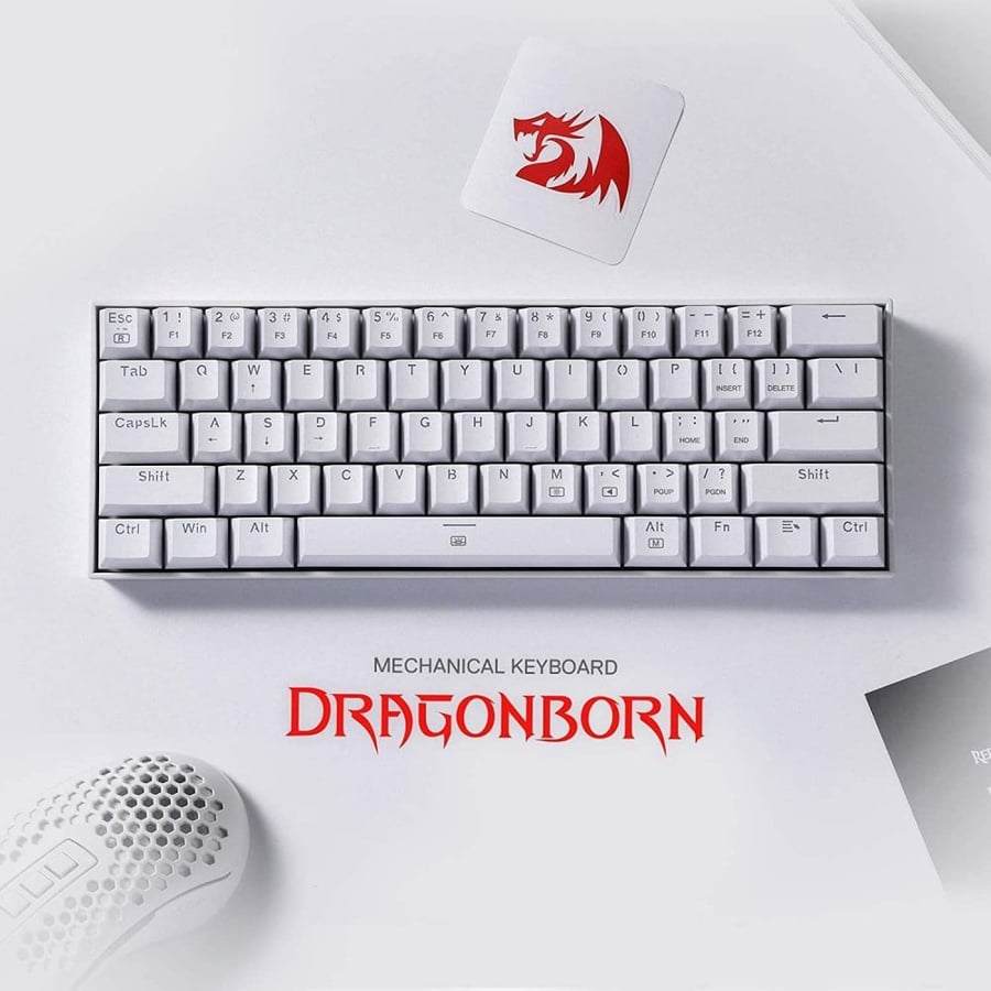 كيبورد قيمنق أبيض صغير Redragon K630