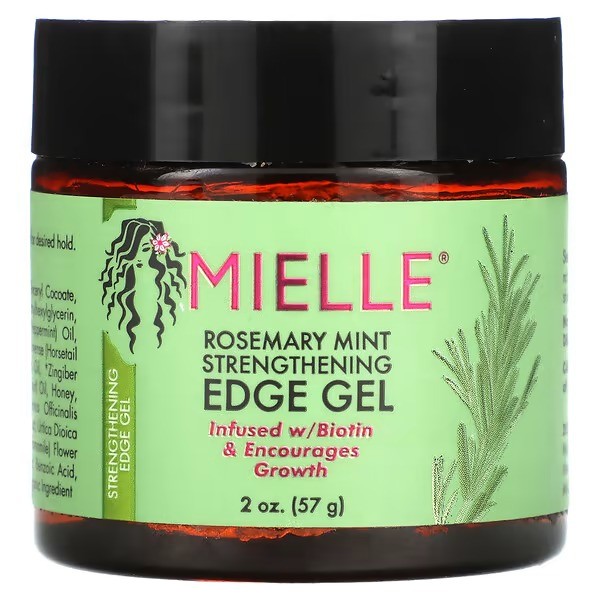 Mielle, Edge Strengthening Gel, Mint Rosemary, 2 ounces (57 grams)