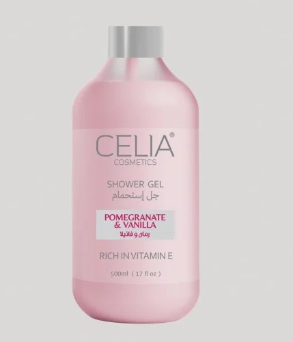 Celia shower gel with pomegranate extract and vanilla