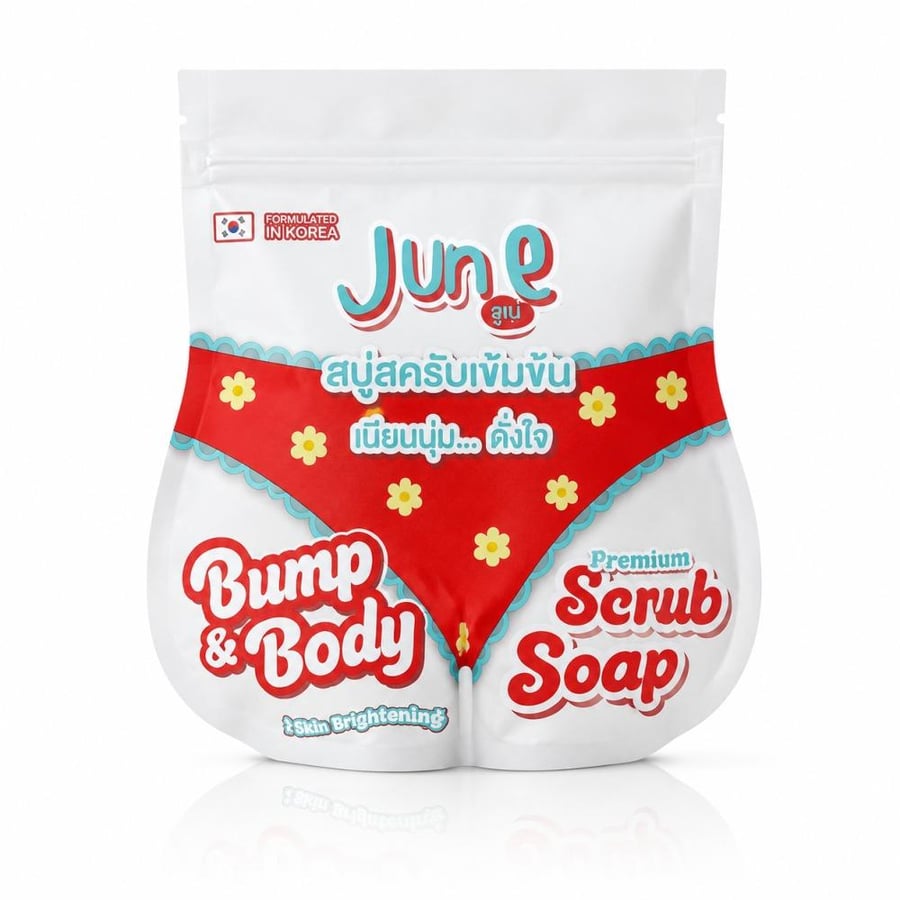 صابونة جون بامب آند بودي المقشرة للعناية بالجسم – June Bump & Body Premium Scrub Soap