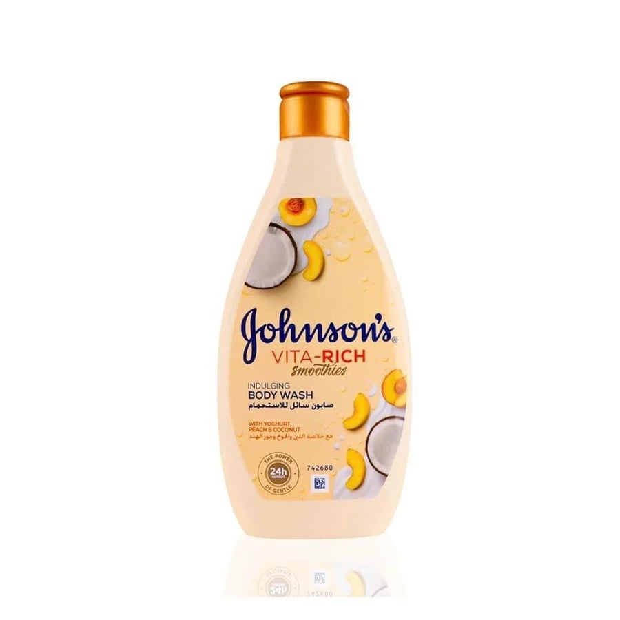 جونسون سائل استحمام للجسم مع خلاصة اللبن و الخوخ وجوز الهند 400 مل