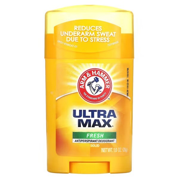 أرم أند هامر‏, UltraMax، مزيل رائحة صلب مضاد للعرق، منعش، 1.0 أونصة (28 غرام)