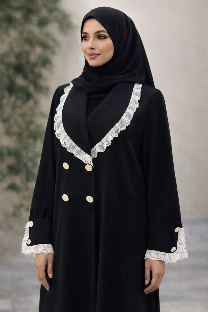 عبايات سوداء انيقة