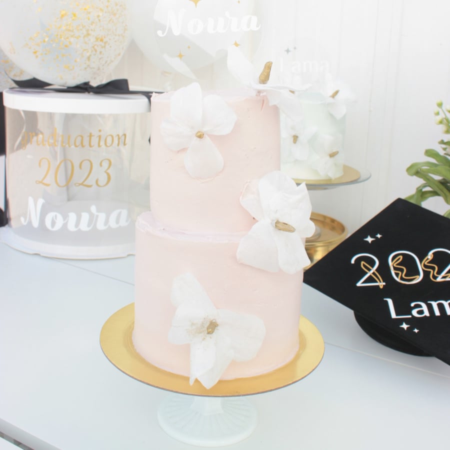 Blush Blooming Cake