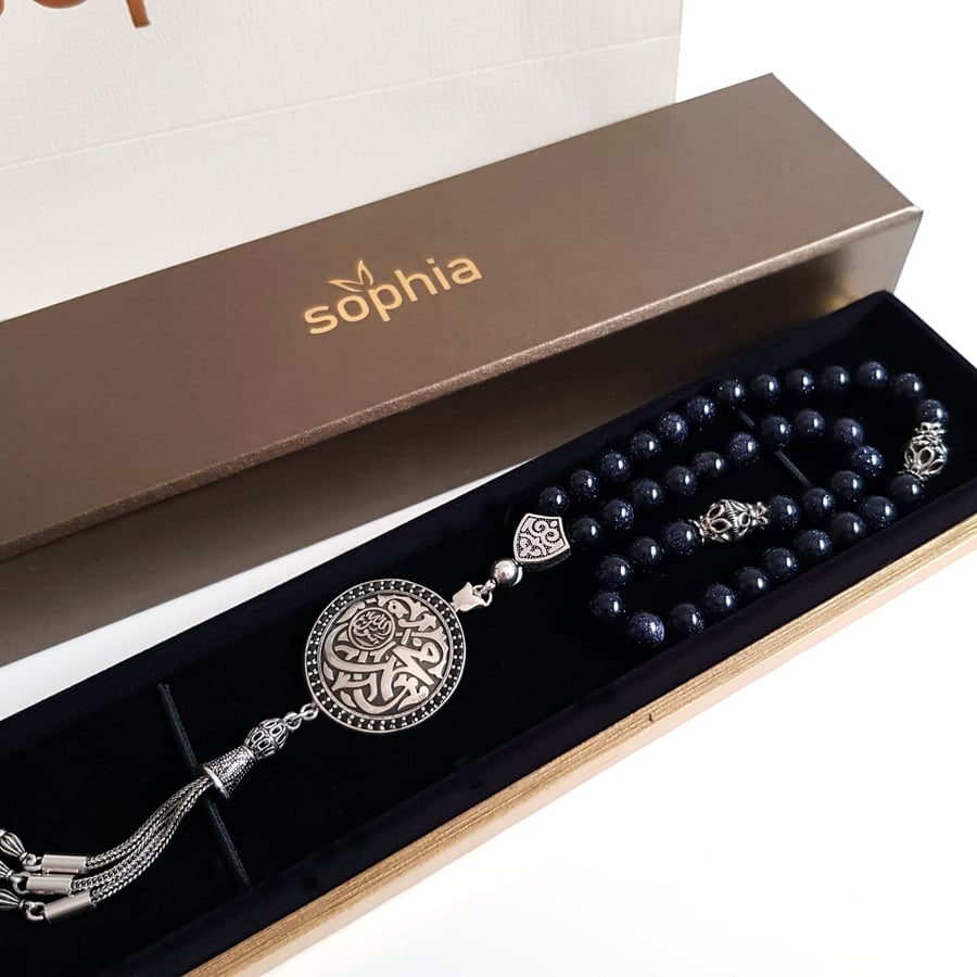 Rosary ball & star stone