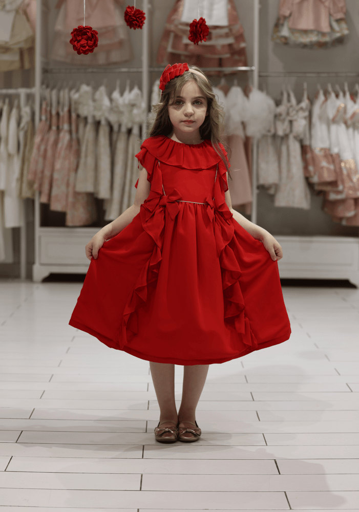 فستان نارا احمر Nara dresss red