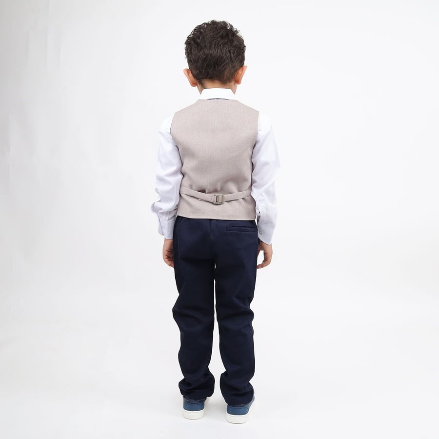 Oxford suit كحلي وبيج