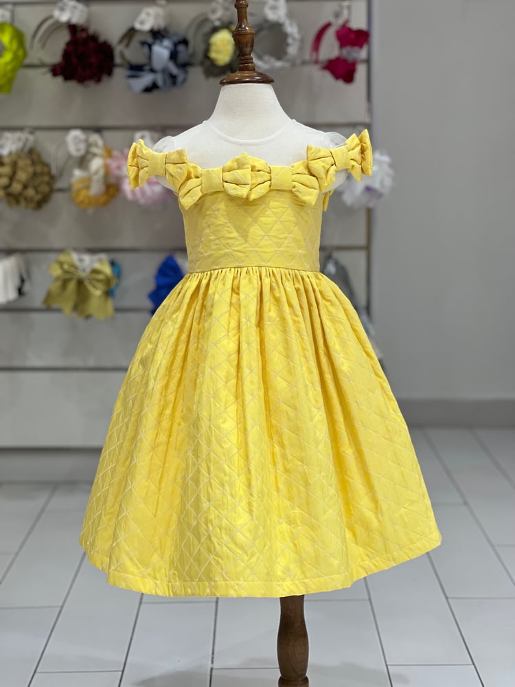 فستان Yellow Bows