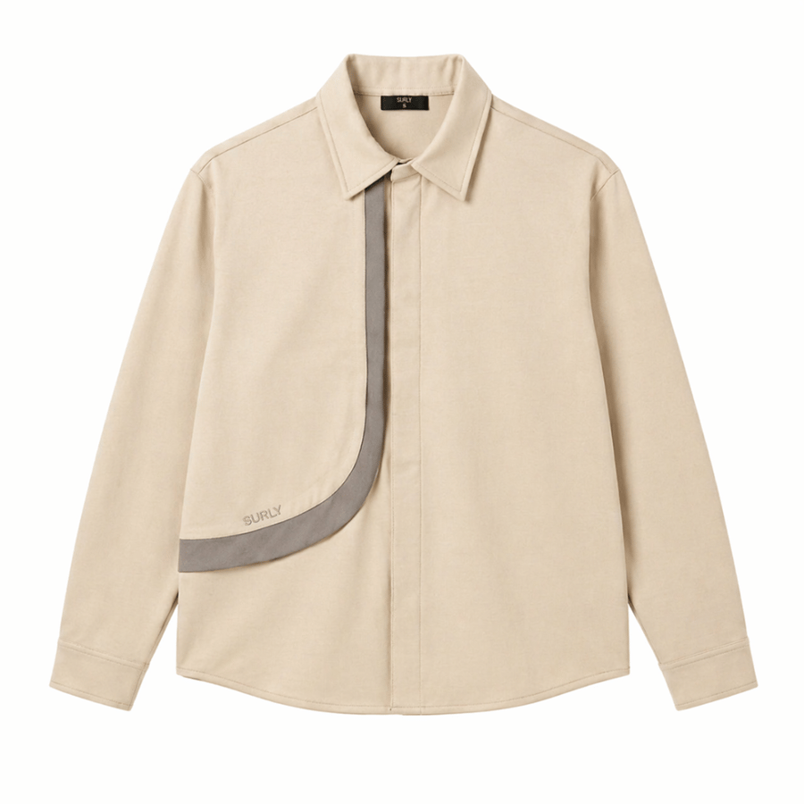 Beige Shirt Long-Sleeve