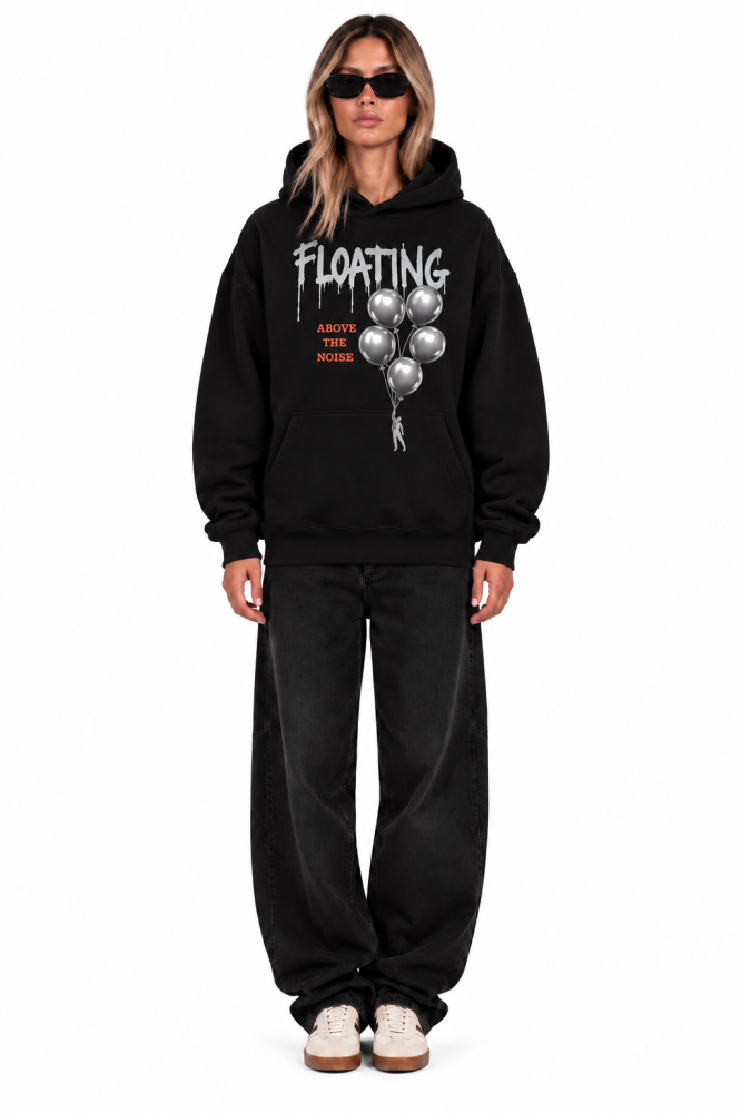 Floating Black Hoodie