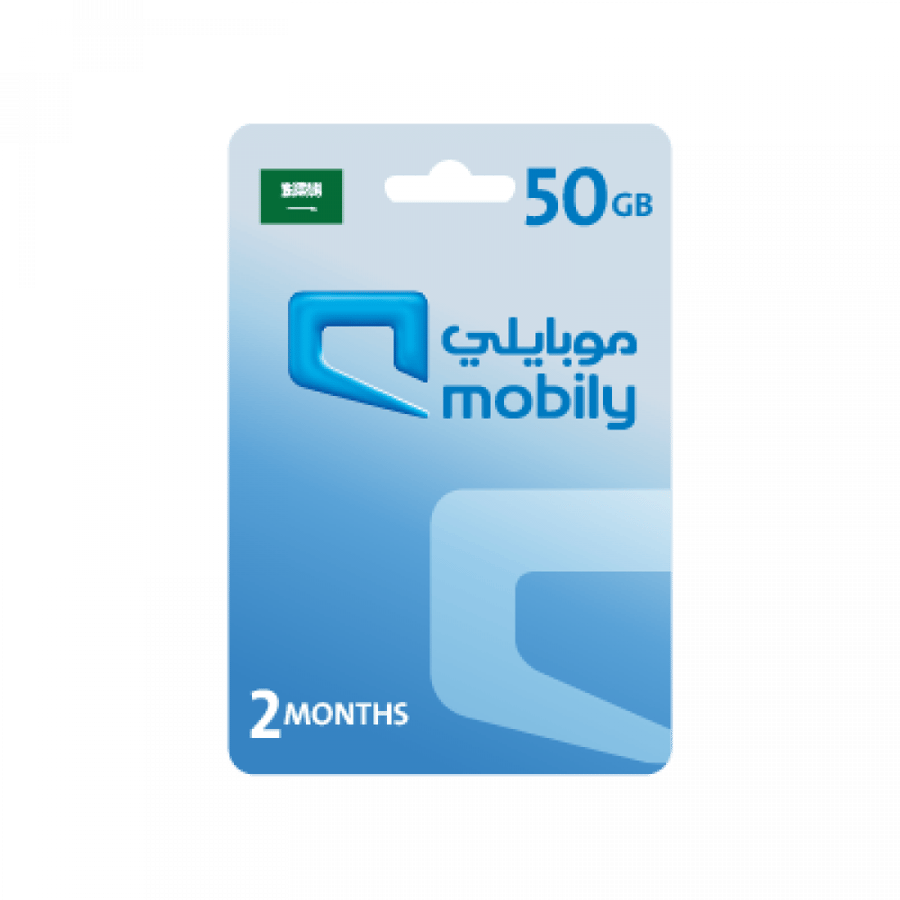 Mobily Data recharge 50 GB - 2 Months