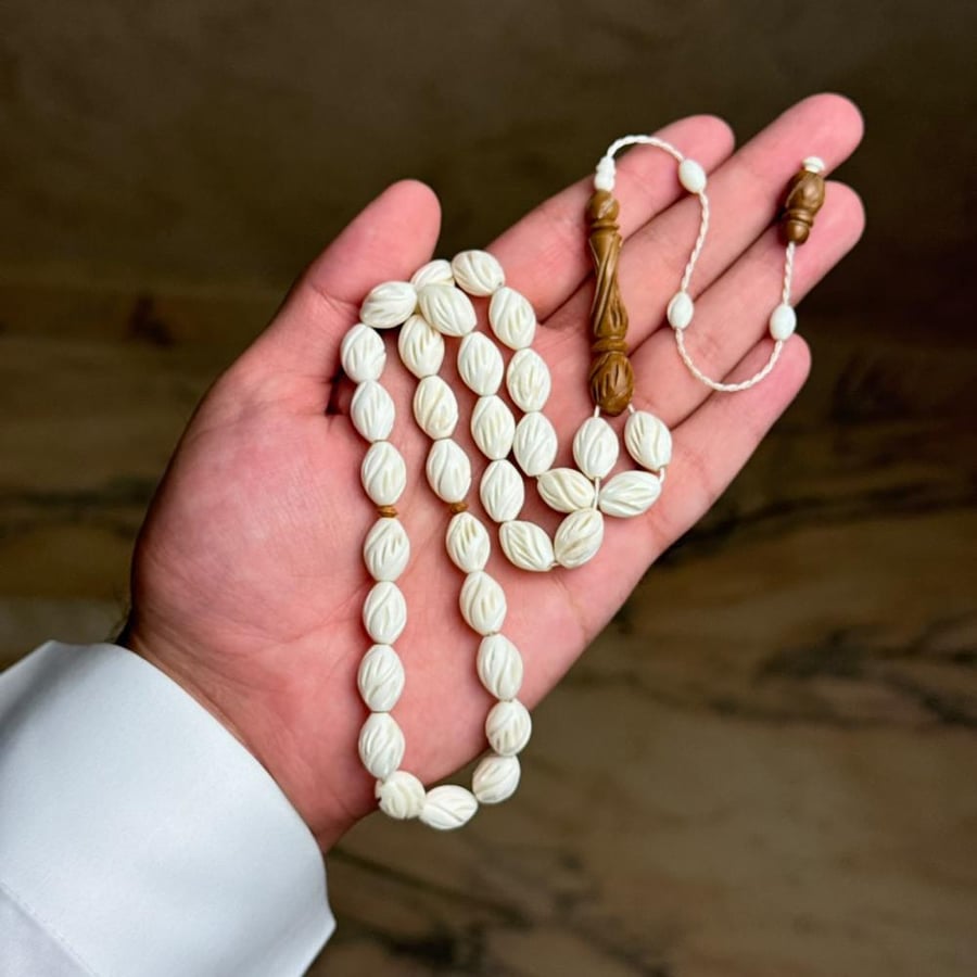 مسباح كوك وعظم منقوش 33 خرزة