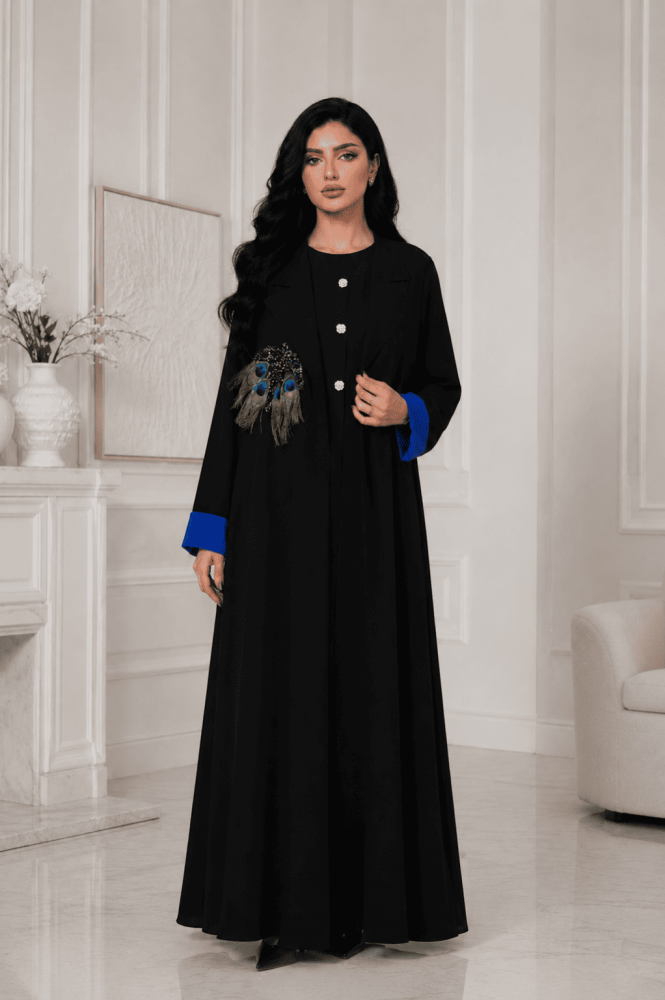 عباية ريشة الطاووس