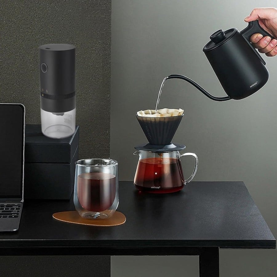 طاحونة كهربائية متنقلة V60 - قابلة للشحن | Grinder Electronic