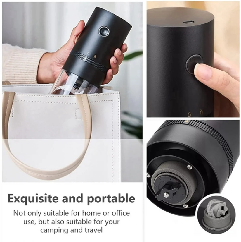 طاحونة كهربائية متنقلة V60 - قابلة للشحن | Grinder Electronic