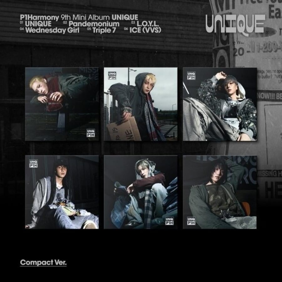 P1Harmony 9th Mini Album [UNIQUE] (Compact Ver.) (Random)