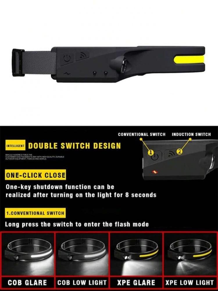 كشاف رأس ( مصباح راس بمستشعر حركة) LED HEAD LAMP DLC