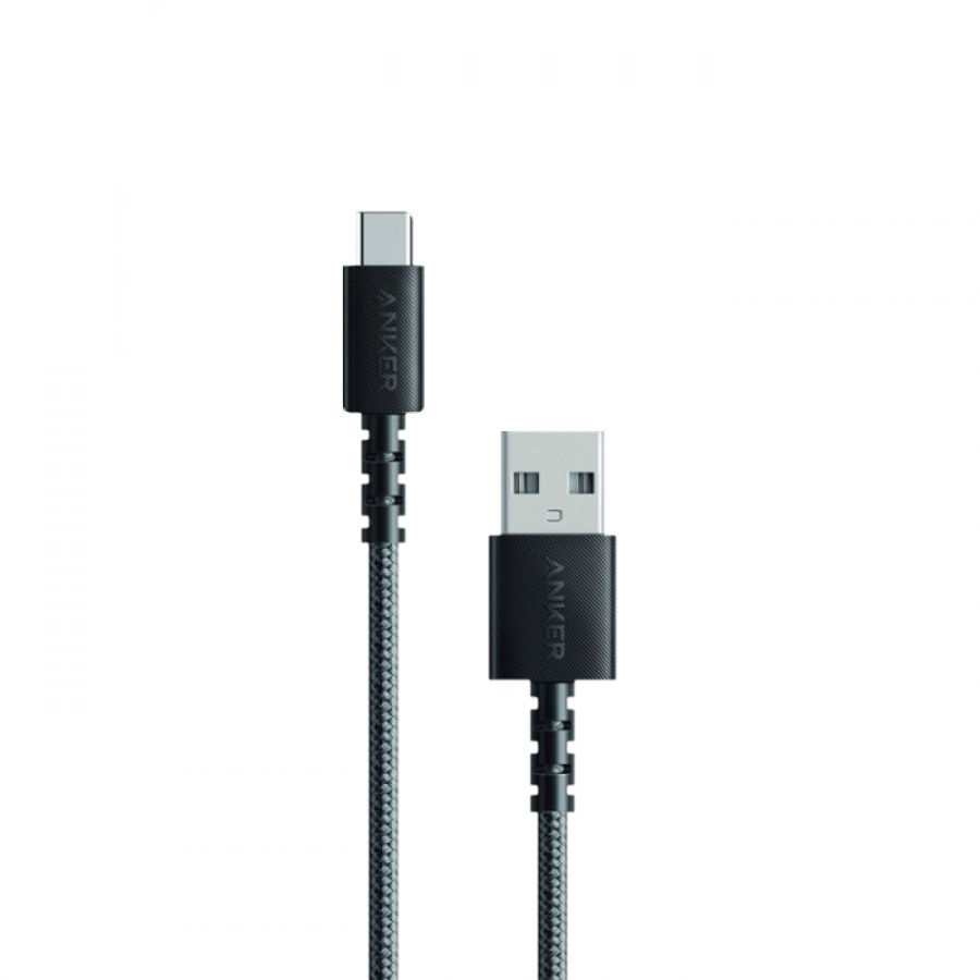 سلك شاحن انكر باورلاين سيلكت بلس من USB-C إلى USB بطول 1.8 متر - اسود