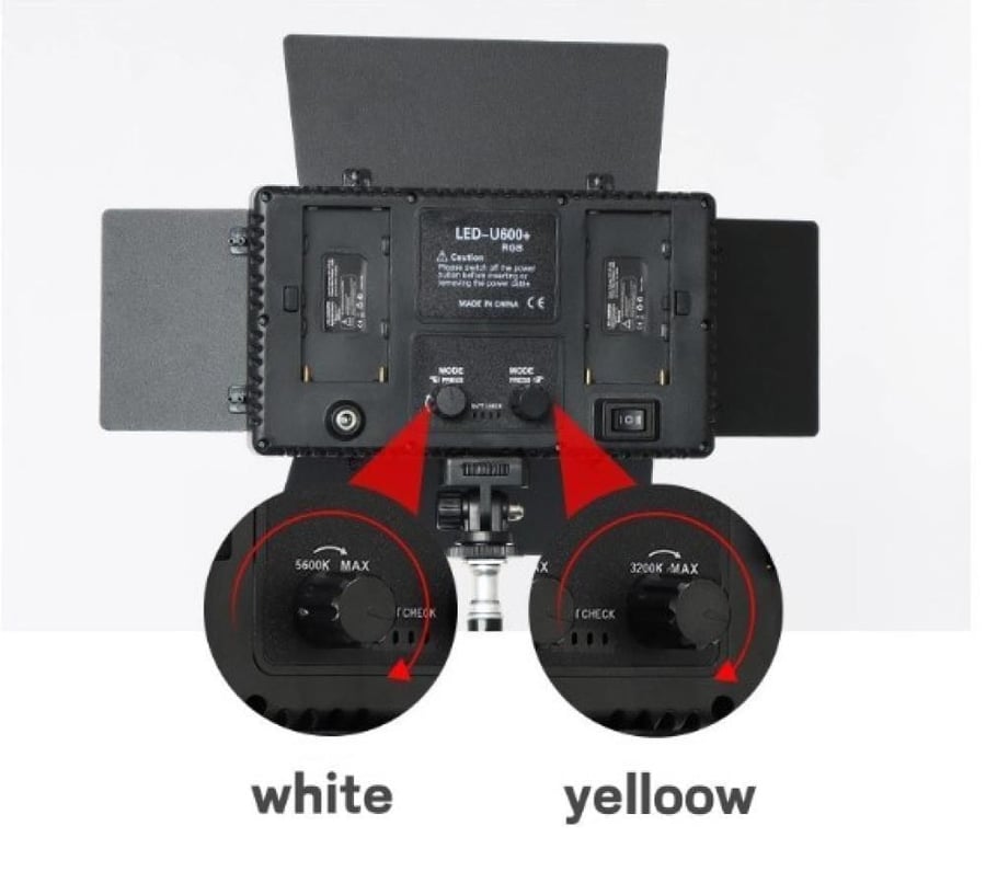 مصباح إضاءة التصوير الاحترافي LED LIGHT PRO 600