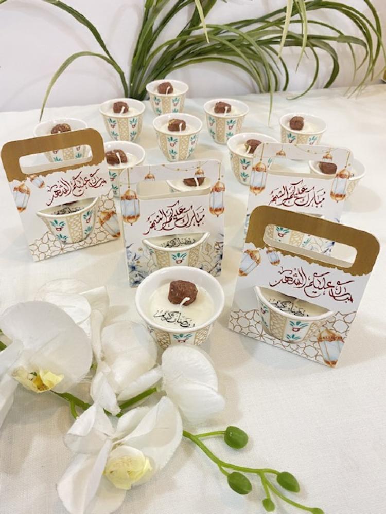 شمعة فنجال بالتمر معطرة