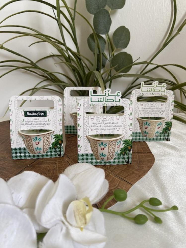 National coffee cup and saucer candle