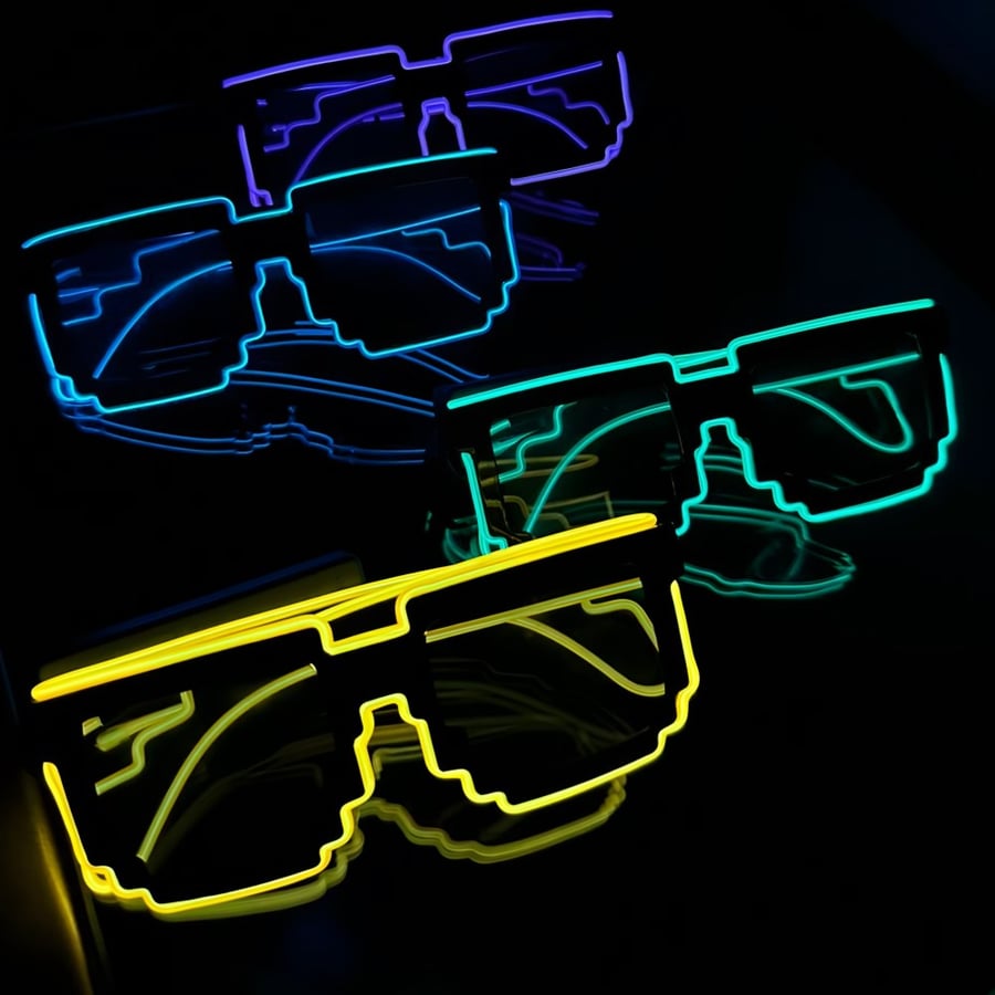 نظارة ليد (بنفسجي) Purple Glasses LED