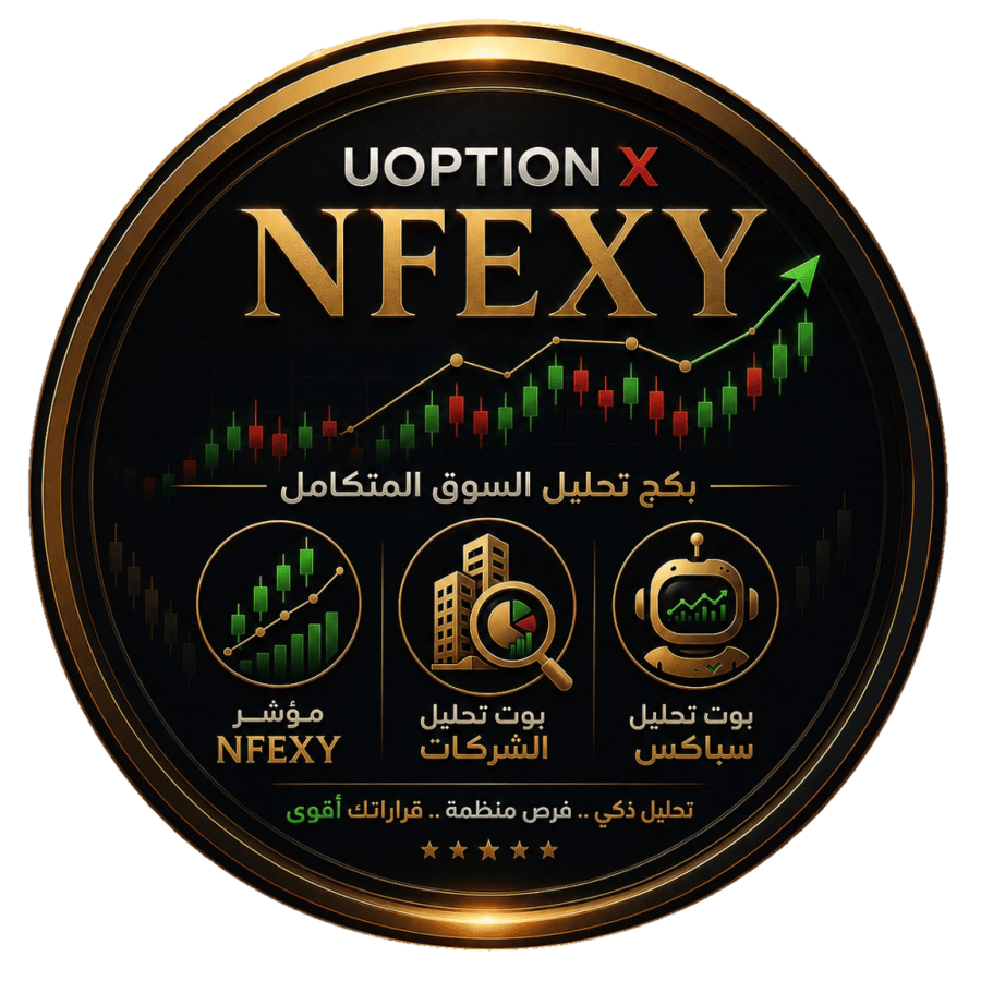 بكج تحليل السوق ( مؤشر NFEXY Pro+ بوت تحليل الشركات + بوت تحليل سباكس) | (شهر)