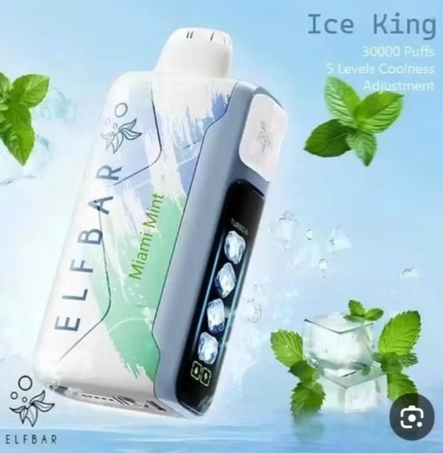 الف بار ايس كينق 30 الف موش  بنكهاته المتنوعة elfbar